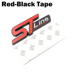 New Metal Red Blue ST line Sticker Car Head Emblem Badge Chrome Sticker for FORD FIESTA FOCUS MONDEO Auto Car Styling