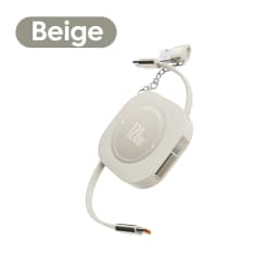 Elough 120W USB C To USB C Retractable Charging Cable With Type C Female To USB ios Male Adapter For iPhone 16 Xiaomi Data Cord