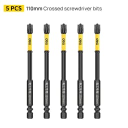 Non-slip Cross Screwdriver Set Magnetic Batch Head Magnetic Batch Head Impact Screw Driver Bit 65/110/150mm