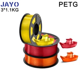 JAYO PETG/PLA Plus 2.0 3D Printer Filament 3 Rolls No Bubbles Smooth Multiple Colors 3D Filament Fit For FDM Printers 1 Roll/1.1