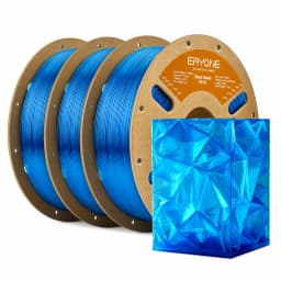 ERYONE 3KG PETG High-Speed Transparent Series 3D Filament, Multicolor Available, Max Print Speed 500mm/s, 1KG/Spool