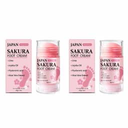 [Super Anti-Cracking] Sakura 60% Urea + 2% Salicylic Acid Hand and Foot Stick Plus+, Super Anti-Cracking Hand and Foot Cream Stick, Moisturizes from Within in 5 Minutes, Fast Results, 72-Hour Deep Hydration, Locks in Moisture, Prevents Cracking, Protects Skin Barrier, Smoothes Skin, Leaves It Smooth and Flawless, Improves Skin Elasticity, Presents a Healthier Skin, Suitable for Extremely Dry, Cracked, and Rough Hands and Feet, Stick Design
