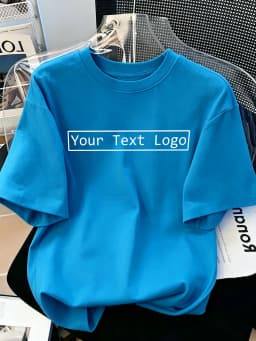 Customized Personalized Your Text Logo Female T Shirts Cotton Breathable Soft Workwear Casual Loose Home Clothes Trendy Y2K Tee