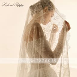 Lceland Poppy Customized A Line Boat Neck Lace Wedding Dresses Floor Length Beaded Bridal Gowns with Court Train