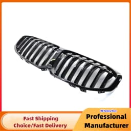 Gloss Black Front Bumper Kidney Racing Grille For BMW F40 1-Series 2019-2023 Single Slat Sport Grill Cover