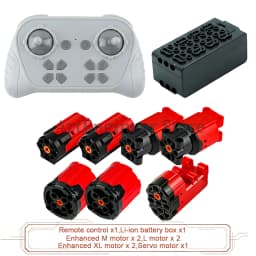 1000mAh 8 Way Remote Programmable APP Control Kit Rechargeable Battery Box Power Functions Motor Building Blocks Set Car Modify