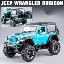 1:20 Jeeps Wrangler Rubicon Alloy Car Model Diecast & Toy Metal Refit Off-road Vehicles Car Model Simulation Childrens Toys Gift