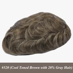 0.02-0.03MM Toupee Men Truly Ultra-Thin Microskin Male Hair Prosthesis Premier Toupee for Men Men's Wig 100% Human Hair System