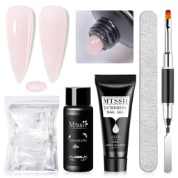 MTSSII 20m Extension Nail Gel Set Manicure Set Finger Quick Buliding Extension Gel Nail Polish Kit Soak Off UV Gel LED Nail Art