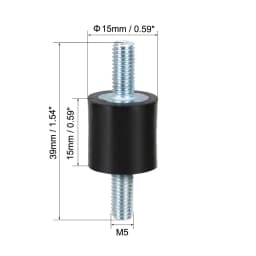 4pcs M3/M4/M5/M6 Rubber Vibration Mounts Anti Vibration Isolator Shock Damper for Air Compressors Water Pump Welding Machine