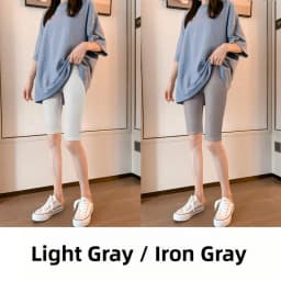 Women's Modal Short Pants Thin High Waist Elastic Slimming Black Base Layer Pants Can Be Worn outside Five-Quarter Length Summer