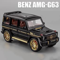 1:24 Benzs G63 AMG SUV Alloy Car Model Sound and Light Pull Back Children's Toy Collectibles Birthday gift