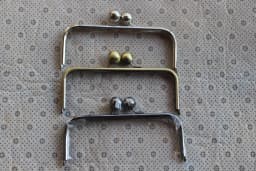 1 Pieces High Quality DIY Handbag Iron Metal Purse Frame Accessories Bag Parts Metal Bag Handles Wholesale Factory Obag Handles