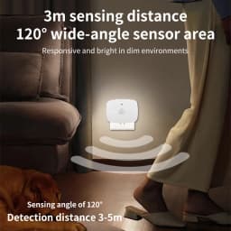 AC 110-220V Motion Sensor LED Night Lights 3 Color Dimmable Light Plug-in Model Infrared Smart Backlight Eye-Care Night Light