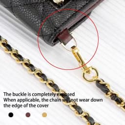 EverToner Adjustable Leather Purse Strap for C-nel Purse Bag - Detachable Chain Shoulder Strap & PVC Organizer Insert Handbags