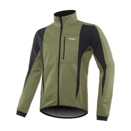 ARSUXEO Men's Cycling Jacket Winter Warm Waterproof Windproof Bicycle Clothing Thermal Fleece Softshell Windbreaker Bike Jacket