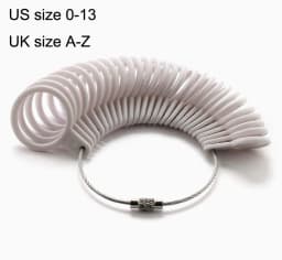 Aluminum Alloy Ring Gauges Sizer Meter Hand Loop Jewellery Measuring Ring Tool Size 0-13 Measurement Finger Circumference