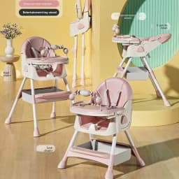 Babyfond Children's Dining Chair Multifunctional Variable Rocking Horse Baby Seat Foldable Recumbable Infant Dining Table