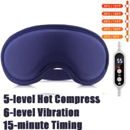Heated Eye Mask, USB Eye Mask for Dry Eyes with Constant Heating Temperature, Warm Compress Heating Pad for Sleep Dark Circles