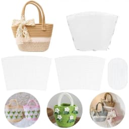 1 Set Black/White Plastic Mesh Canvas Bag Sheets Plastic Net Cover DIY Crafting Handbag Accessories Acrylic Yarn Crafting Knit