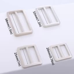 5pcs Metal Slider Tri Glide Adjust Belt Buckle for Purse Strap Webbing Shoes Clothes Leather Part Accessories