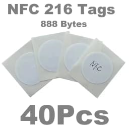 30/40 Pieces NFC Ntag216 888 Bytes Tag Sticker Label Key Tags Token Patrol Badge Self-adhesive Tag 13.56MHz ISO14443A Sticker