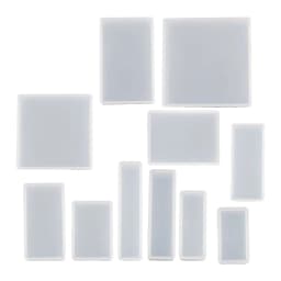 Crystal UV Epoxy Square Rectangular Mold Silicone High Mirror Cubes Handmade Jewelry Making Tool Decoration Craft Display