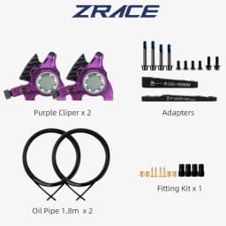ZRACE M1 XG Flat Mount Brake for Flat Bar Gravel / BMX Raceing,Full CNC Lightweight, Front and Rear Flat Handler Bar Gravel