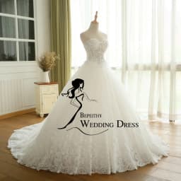 BEPEITHY Customized Sexy Sheer Lace Crystal Ball Gown Wedding Dress Sweetheart Vintage Princess Bridal Dresses Vestido De Novia