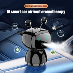 Cute Robot Smart Car Aroma Diffuser Car Air Outlet Fragrance Air Purifier Car Interior Decor Gift Electric Air Freshener