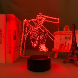 3d Led Lamp Anime Chainsaw Man for Bedroom Decoration Nightlight Kids Birthday Gift Manga Chainsaw Man Led Night Light Bedside