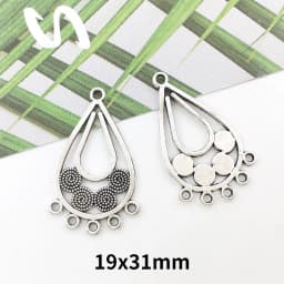 20PCS Retro Ethnic Hanging Head Earrings Connector For Jewelry Making Bracelet Necklace Connecting Link DIY Accessories Supplies