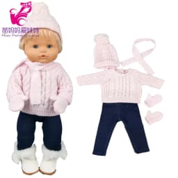 Doll Clothes Sweater Ropa Y Su Hermanita 40 Cm Baby Dolls Clothes Hat Set Child Gift