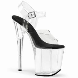 20cm Rhinestone Gladiator Stage Nightclub Gothic Peep Toe Full Dress Catwalk Strip Pole Dance Gothic Platform Elegant Big Size