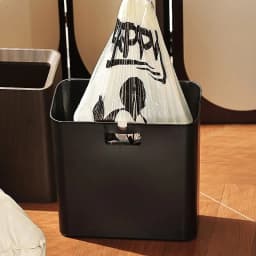 Walnut Finish Extra Large Trash Can Dual Layer Slim High Capacity Waste Bin for Kitchen Bathroom