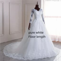 New Spring Lace Appliques Wedding Dress Long Sleeve Vestidos De Novia 2026 V-Neck Bride Wedding Gown Customized Plus Size