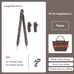 Wide Bag Strap For Longchamp S, Crossbody Shoulder Strap Mocha Artichoke Belt, Cowhide Bag Replacement Accessories