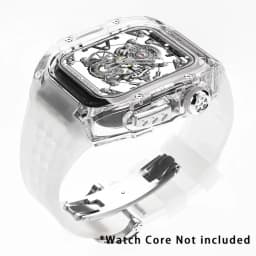 Luxury Glacier Modification Kit for IWatch Series 8 7 6 5 4 SE 45MM 44MM Transparent Case for Apple Watch Ultra 49mm Mod Band