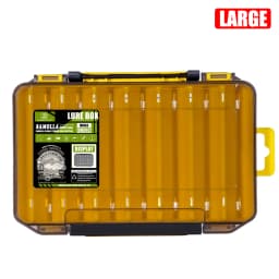 SAMOLLA Double-Sided Compact Tackle Box - Streamline Fishing with Durable, Versatile Organizer for Lures, Hooks, Baits