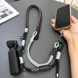 Multi-purpose Outdoor DIY Hand Braided Camera Phone Lanyard Tactical Adjustable Replacement Bag Strap Accessories