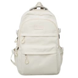 Large Capacity Solid Color Backpack for High School Students, Simple Black Travel Backpack for Middle School Students 2026 New