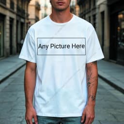 Custom Personalized Your Photo Man T Shirt for Boys Front Back Print Customized Funny Tshirts for Men Short T-shirt Tops Tees