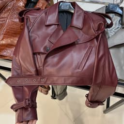 YOLOAgain Women's Real Leather Jacket Sheepskin Coat