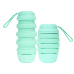 500ML Silicone Water Bottle Foldable Leak Proof Portable Sports Travel Water Bottles For Outdoor Travel Gym Hiking