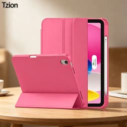 Case for iPad(A16) 11/10th Gen 11/10.9 Inch 2025/2022,Auto Sleep/wake Slim Tri-fold Stand Soft TPU Back Cover with Pencil Holder