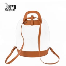 New D Buckle Oblong Handle Slim PU Leather Strap for O Bag 50 Belt Bottom Backpack Kit Combination Set for Obag 50