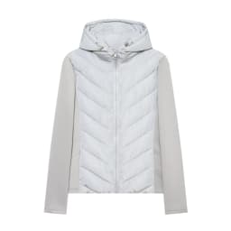 ETJ 2026 New Women's Elegant Fashion Patchwork Long Sleeve Standing Collar Hooded Cotton Jacket Sport Coat 8073227