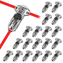 10/20/30pcs T1 2 Pin Way Plug Car Wire Cable Snap No-solder No-peel Quick Terminal Connections Joiners Auto Plug Accessories