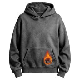 Basic Warm Fleece Hoodie Men's Sweatshirt Design Drop Shoulders Solid Color Trendy Versatile Loose Top Regular Fir Sweatshirts
