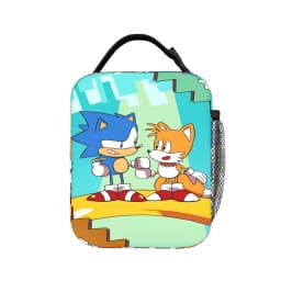Sonices Cartoon Game Lunch Bag Convenient Lunch Box Adult Travel Print Cooler Bag Cute Oxford Thermal Lunch Bags